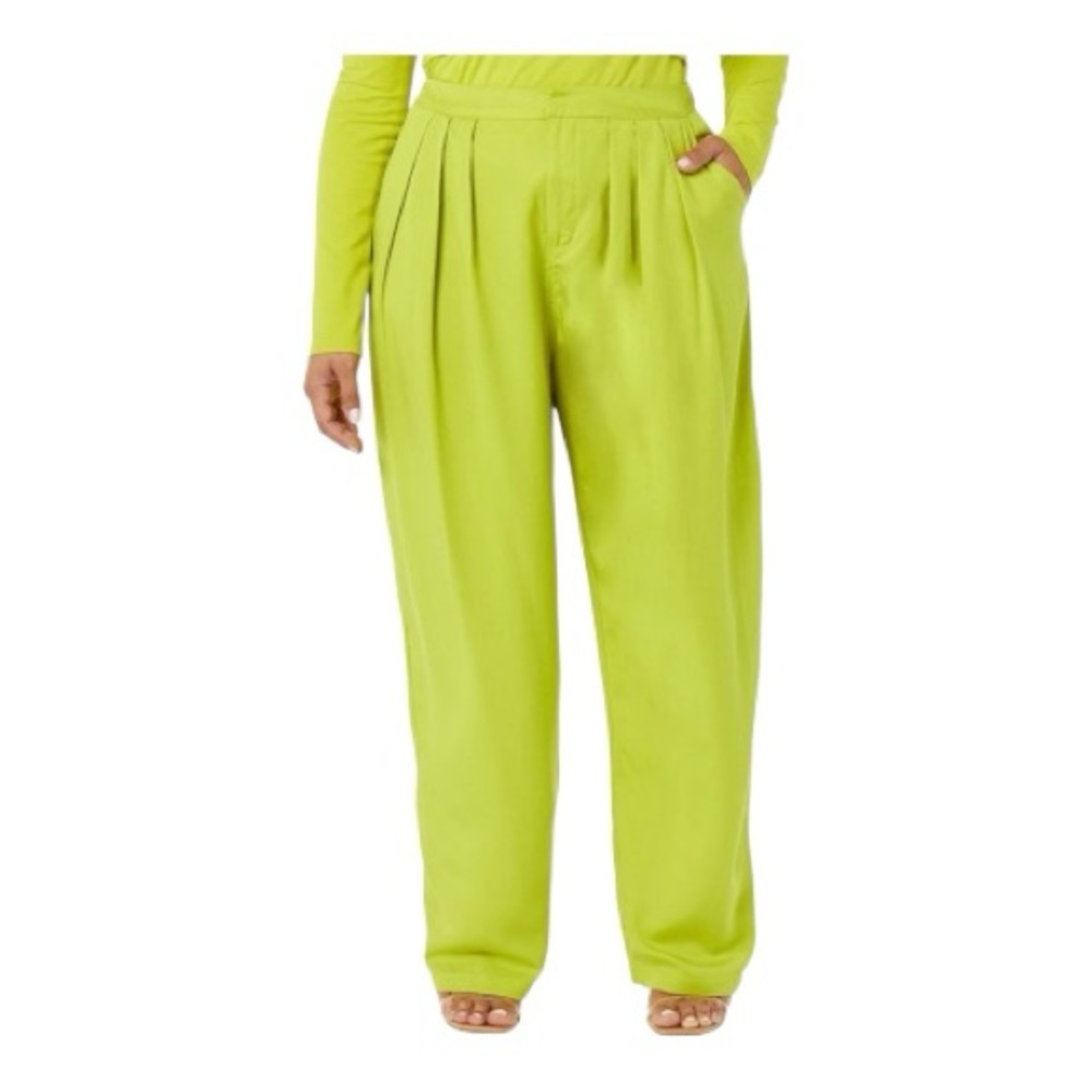 Terea by Andrea Pitter Citronelle Pleated Wide Leg Pants Small